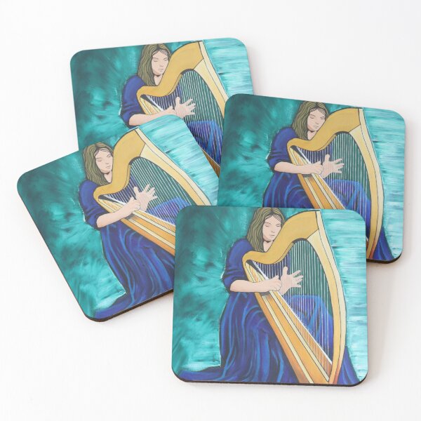 Item preview, Irish Harpist Traditional Musician Ireland - Buy Irish Art designed and sold by BuyIrishArt.