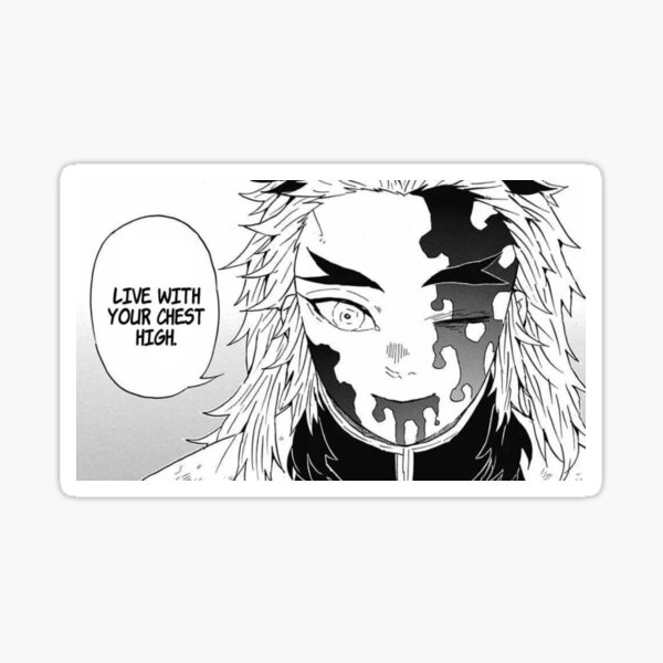 Rengoku Death Sticker By Fatwhale4 Redbubble