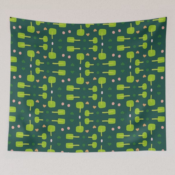 Item preview, geometric orchard pattern designed and sold by rysunki-malunki.