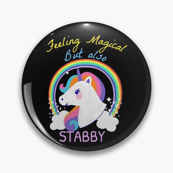 Artikelvorschau, Sich magisch fühlen, aber auch Stabby - Lustiger Einhorn-Regenbogen entworfen und verkauft von jacks-tees.