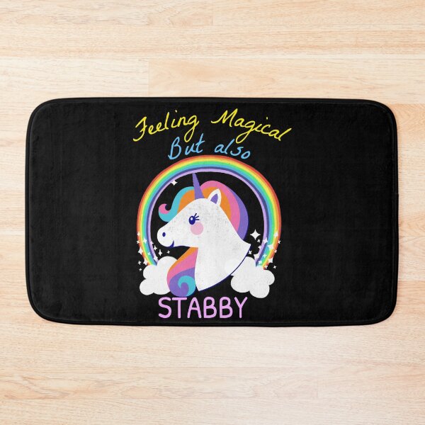 Item preview, Feeling Magical But Also Stabby - Funny Unicorn Rainbow designed and sold by jacks-tees.