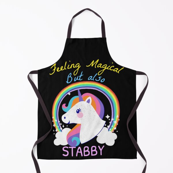 Item preview, Feeling Magical But Also Stabby - Funny Unicorn Rainbow designed and sold by jacks-tees.