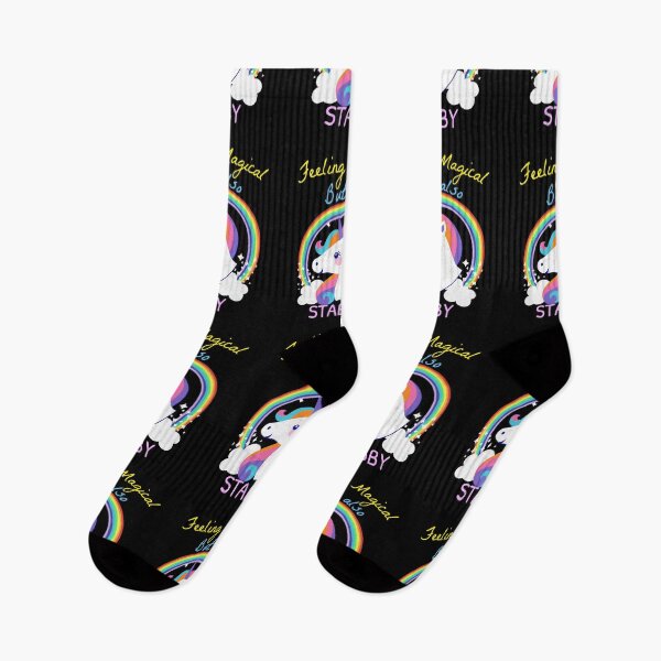 Item preview, Feeling Magical But Also Stabby - Funny Unicorn Rainbow designed and sold by jacks-tees.