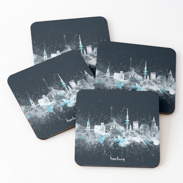 Item preview, hamburg skyline designed and sold by BekimART2.