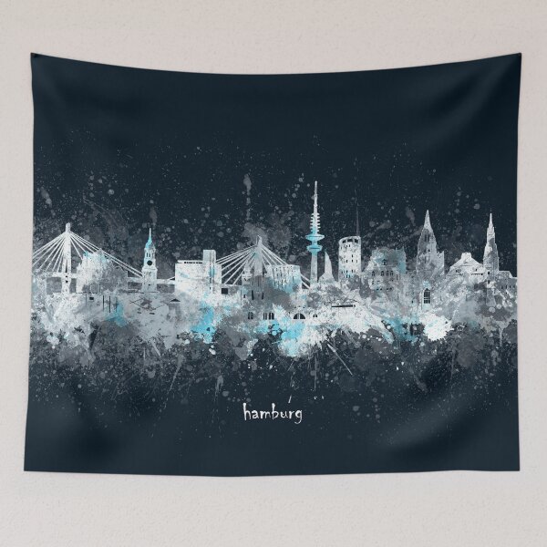 Item preview, hamburg skyline designed and sold by BekimART2.