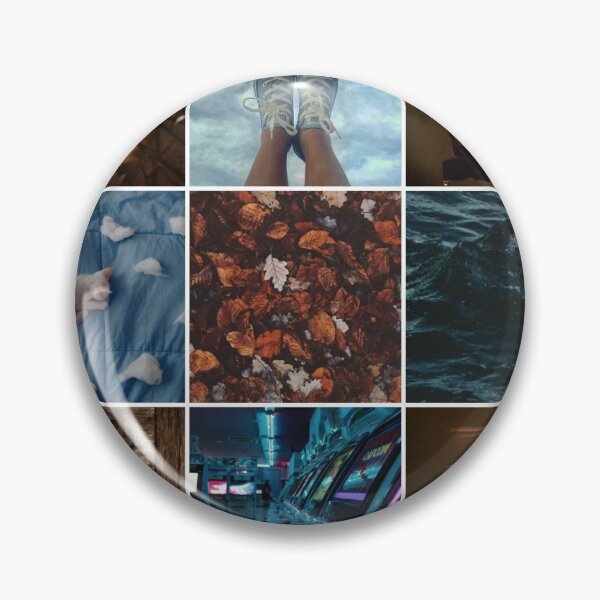 Artikelvorschau, Blaues und braunes Moodboard entworfen und verkauft von feardeargcrafts.