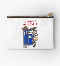 calvin and hobbes police box Studio Pouch