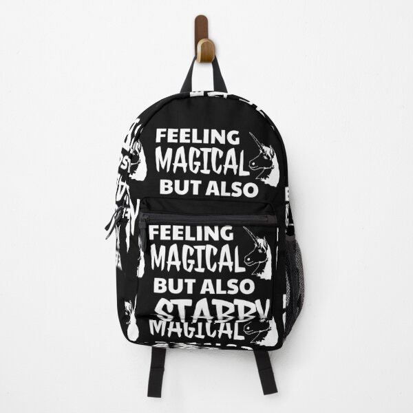 Item preview, Feeling Magical But Also Stabby - Funny Unicorn Text designed and sold by jacks-tees.