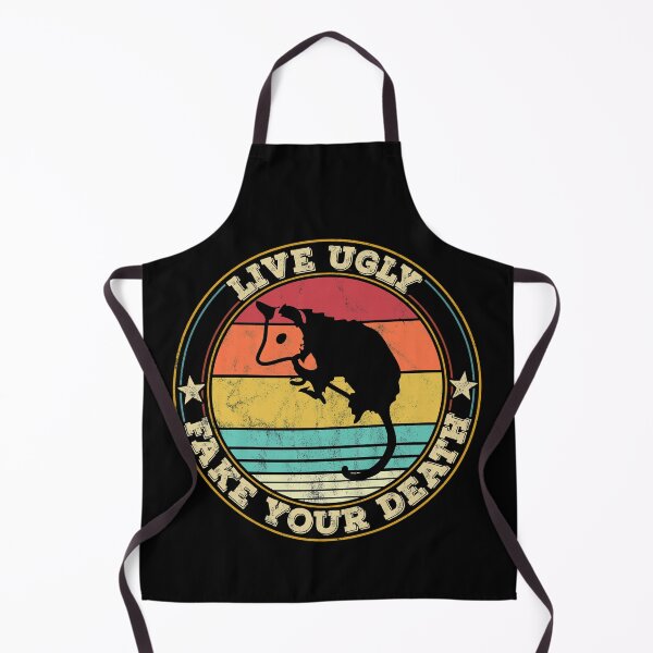 Item preview, Live Ugly Fake your Death - Possum Retro Vintage designed and sold by majuga.