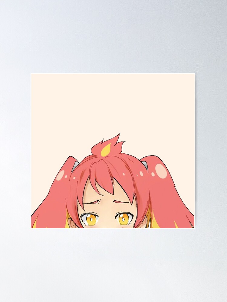 Menhera-chan peeker - Peeking anime girl Art Print for Sale by giftycat