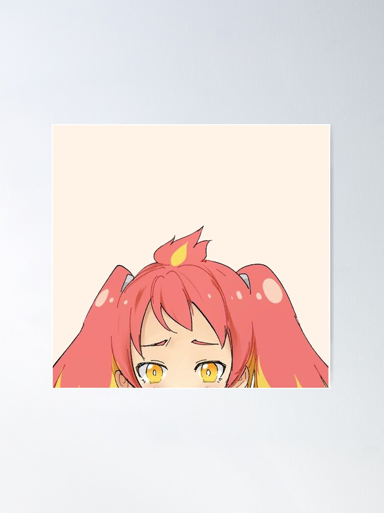 Menhera chan peeker - Peeking anime girl Sticker for Sale by giftycat