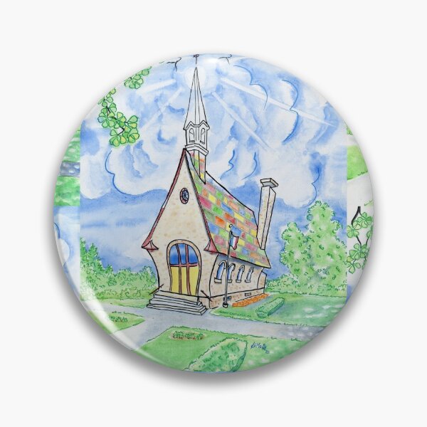 Grand Belle Vue , Grand Pre, Church, Acadian Pin