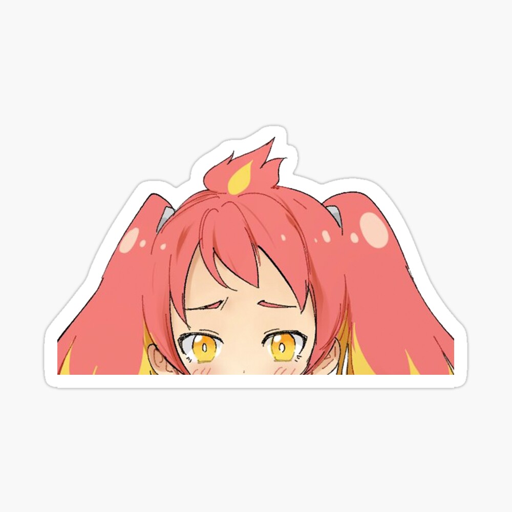 Menhera chan peeker - Peeking anime girl Magnet for Sale by giftycat