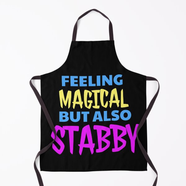 Item preview, Feeling Magical But Also Stabby - Funny Unicorn designed and sold by jacks-tees.