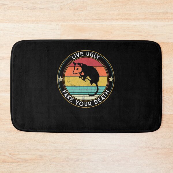 Item preview, Live Ugly Fake your Death - Possum Retro Vintage designed and sold by majuga.