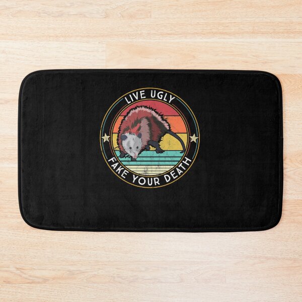 Item preview, Live Ugly Fake your Death - Possum Retro Vintage designed and sold by majuga.