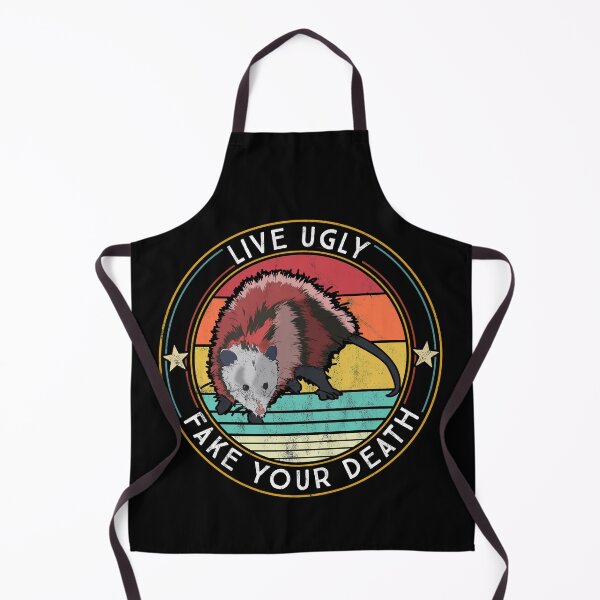 Item preview, Live Ugly Fake your Death - Possum Retro Vintage designed and sold by majuga.