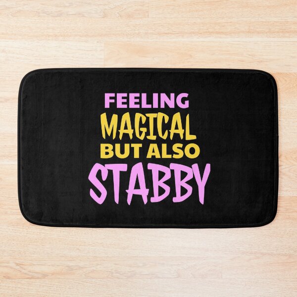 Item preview, Feeling Magical But Also Stabby - Funny Unicorn designed and sold by jacks-tees.