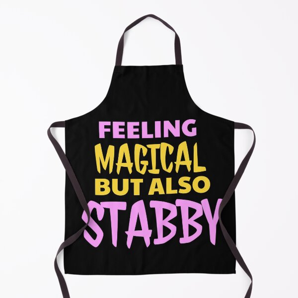Item preview, Feeling Magical But Also Stabby - Funny Unicorn designed and sold by jacks-tees.