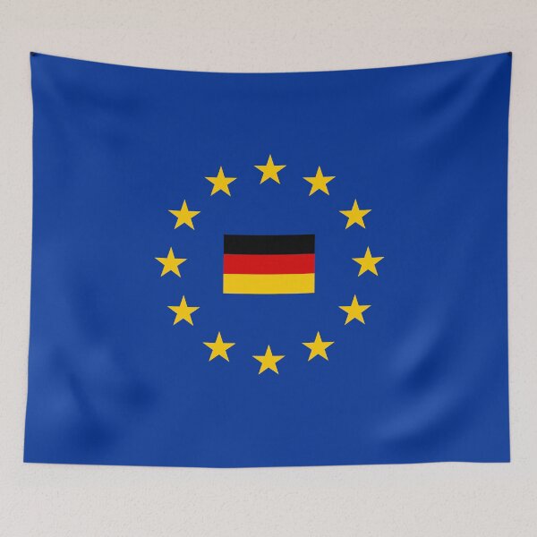 Item preview, EU Europe Germany ensign flag designed and sold by GeogDesigns.