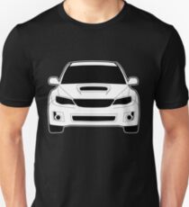 Vorderes Profil WRX STI Aufkleber / T-Shirt Entworfen für Subaru Impreza Fans - Weiß Slim Fit T-Shirt