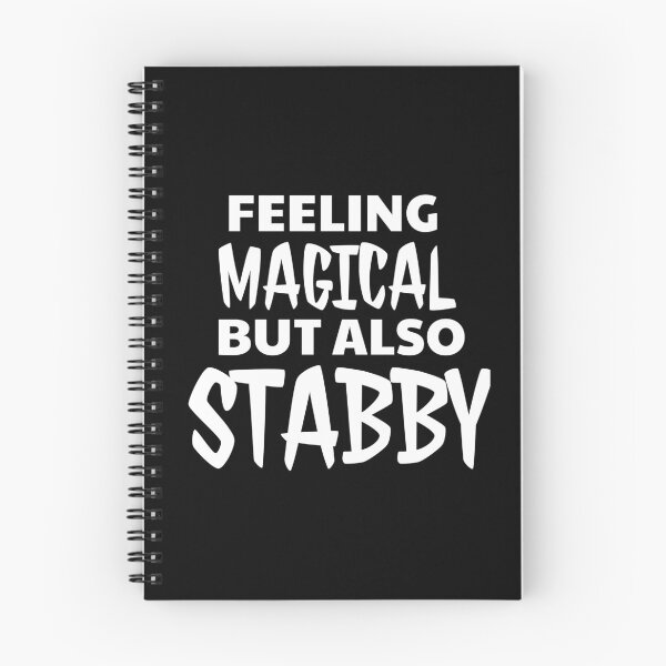 Item preview, Feeling Magical But Also Stabby - Funny Unicorn designed and sold by jacks-tees.