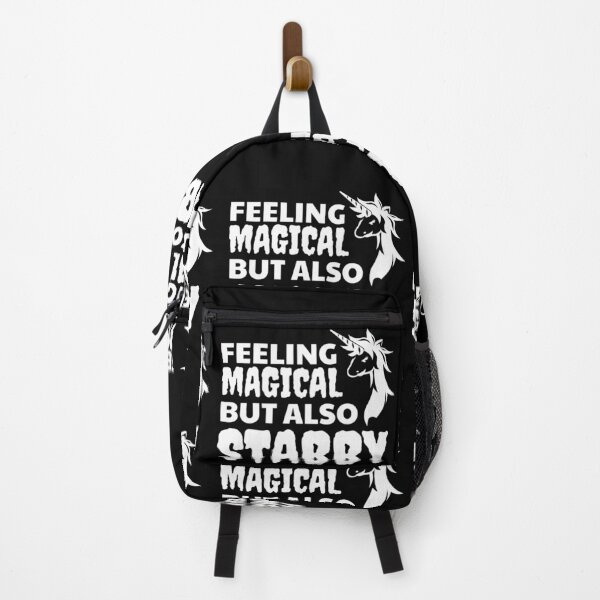 Item preview, Feeling Magical But Also Stabby - Funny Unicorn designed and sold by jacks-tees.