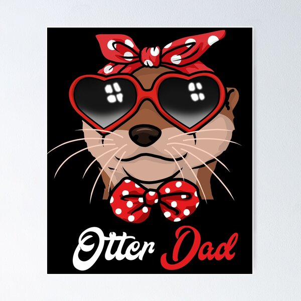 Artikelvorschau, Otter Papa Geschenk Otter Geschenk Vater Otter T-Shirt Männer Otter entworfen und verkauft von DSWShirts.