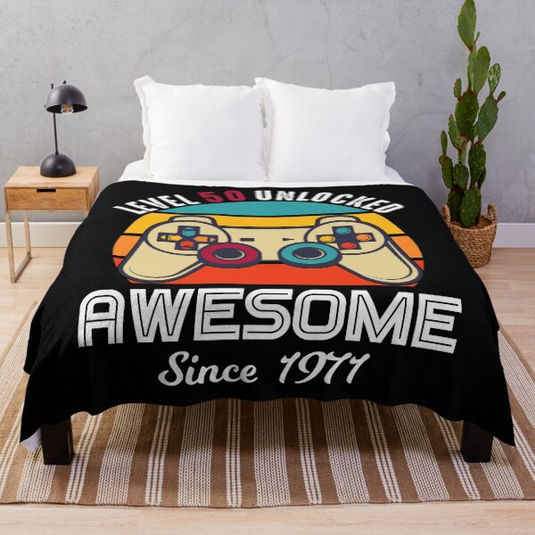Item preview, Level 50 Unlocked Birthday Awesome Since 1971 designed and sold by RandomStuffShop.