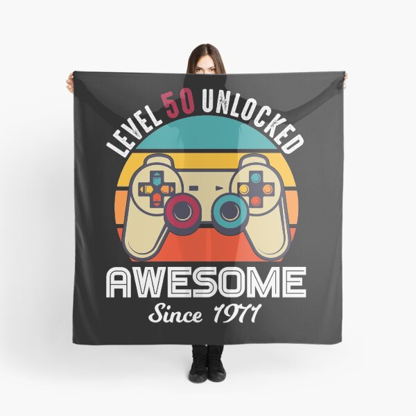 Item preview, Level 50 Unlocked Birthday Awesome Since 1971 designed and sold by RandomStuffShop.