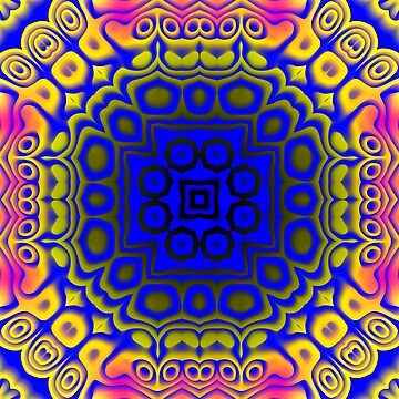 Artwork thumbnail, Colorful Aztec inspired Pattern  by BubbleCrumbs