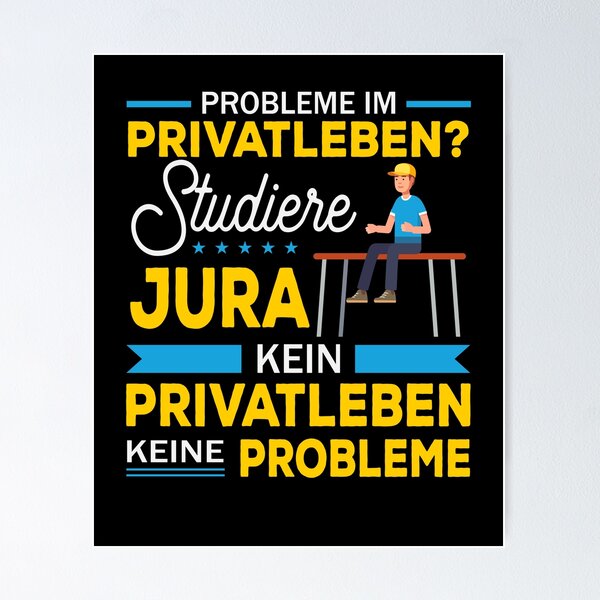 Item preview, Study law no personal life no problems present designed and sold by PlatonisDesign.
