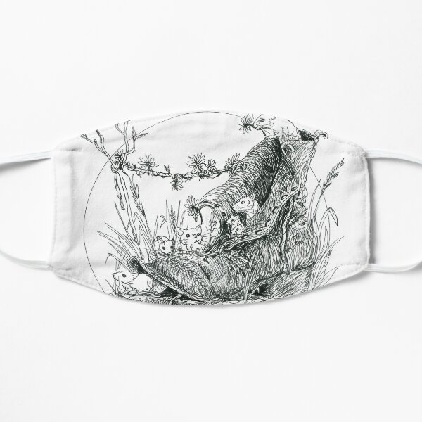 Les souris I (La chaussure) Masque sans plis