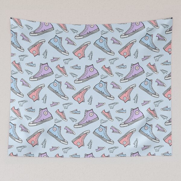 Item preview, Converse Style Blue Pastel Repeating pattern designed and sold by GeorgiaMarie13.