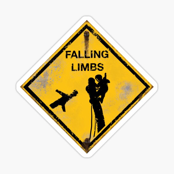 Falling Limbs Sticker