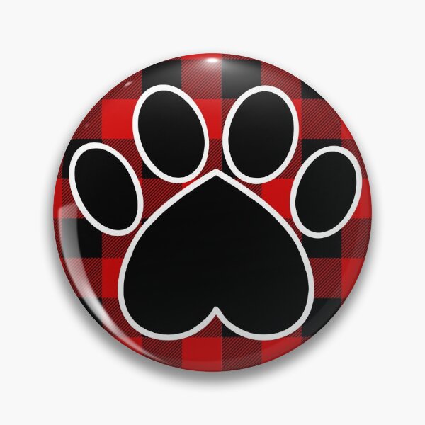Item preview, Paw Print on Red Plaid designed and sold by Zurickdesigns.