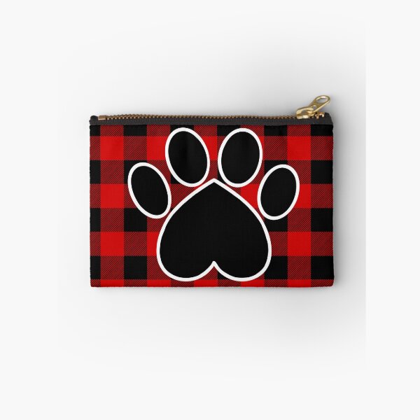 Item preview, Paw Print on Red Plaid designed and sold by Zurickdesigns.