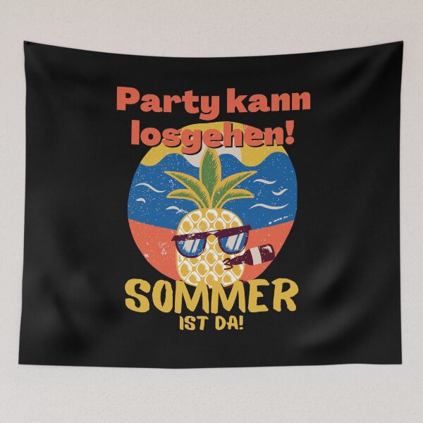 Artikelvorschau, Funshirt Ananas Party kann losgehen Sommer ist da entworfen und verkauft von Two Left Hands Design.