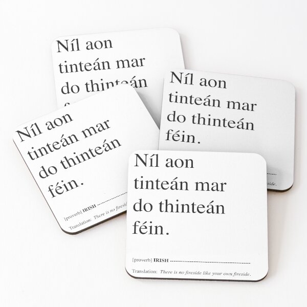Item preview, Níl aon tinteán mar do thinteán féin - There Is No Fireside Like Your Own Fireside. designed and sold by BuyIrishArt.