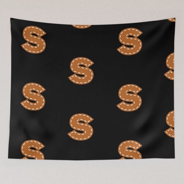 Item preview, S letter sewn in college style USA leather designed and sold by GeogDesigns.