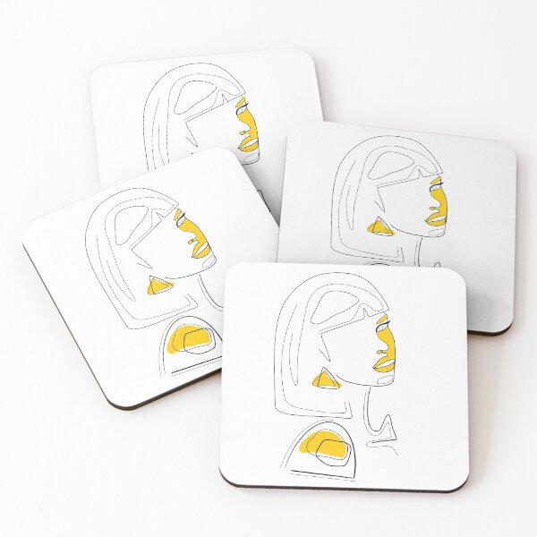 Item preview, Female Pose With Bangs Mustard designed and sold by GaiaByMila.