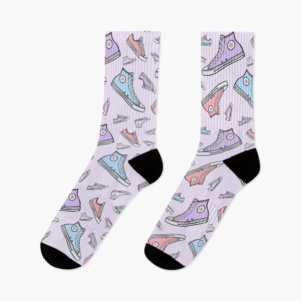 Item preview, Converse Style Purple Pastel Repeating pattern designed and sold by GeorgiaMarie13.