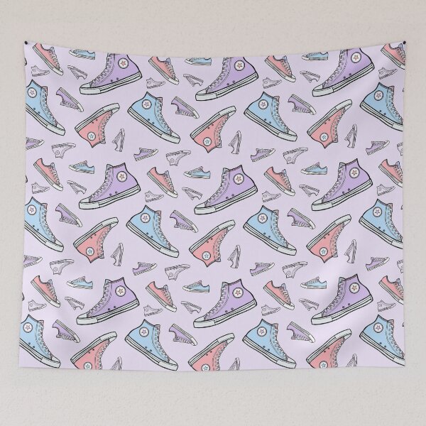 Item preview, Converse Style Purple Pastel Repeating pattern designed and sold by GeorgiaMarie13.