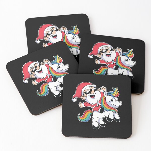 Item preview, Santa Claus Riding Unicorn Christmas designed and sold by OnepixArt.