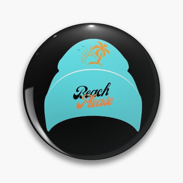 Item preview, Wool Hat-Beach Please-Black Background  designed and sold by Trendi61.