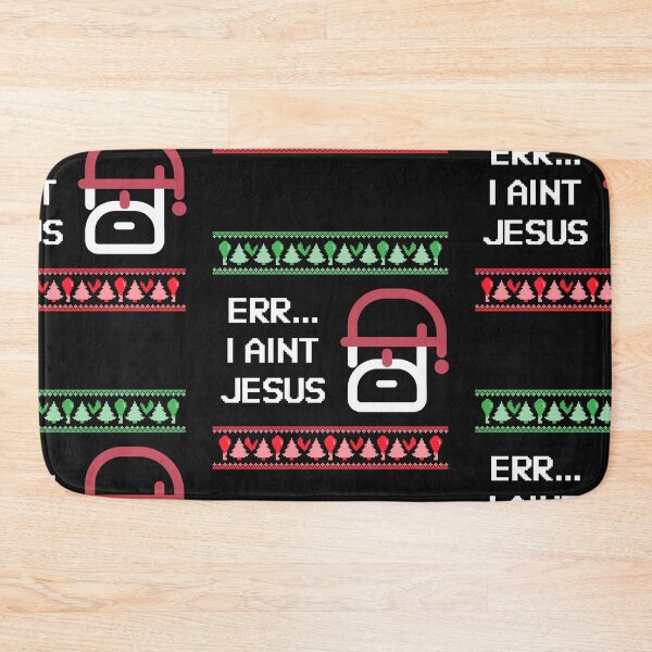 Item preview, Err I Aint Jesus Fun Christian Santa Humour Christmas Day Sweater Design Artwork designed and sold by CreatedbyJR.