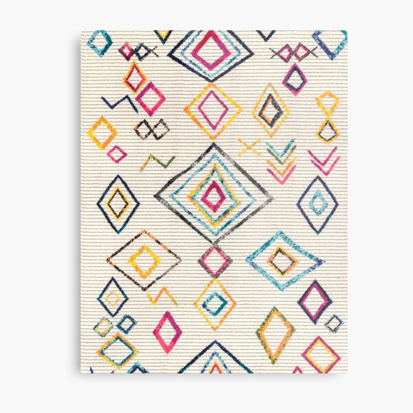 Moroccan Berber Rug Style Impression métallique