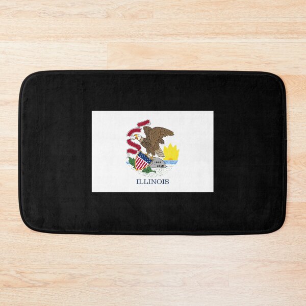 Item preview, Illinois USA flag flag designed and sold by GeogDesigns.