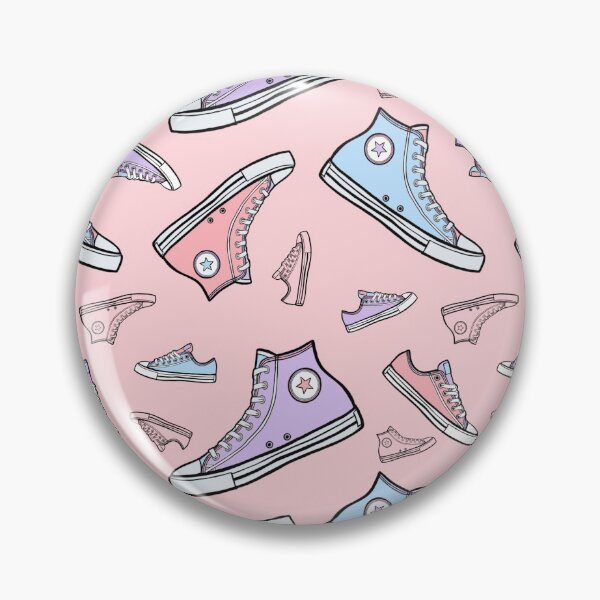 Item preview, Converse Style Pink Pastel Repeating pattern designed and sold by GeorgiaMarie13.