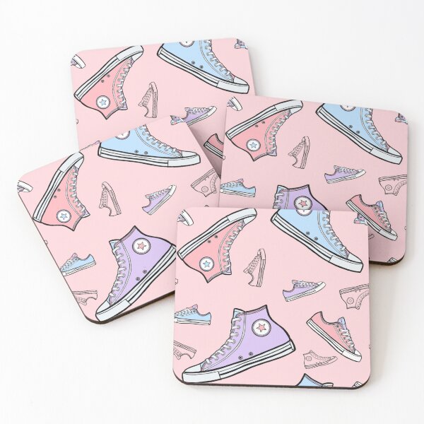Item preview, Converse Style Pink Pastel Repeating pattern designed and sold by GeorgiaMarie13.